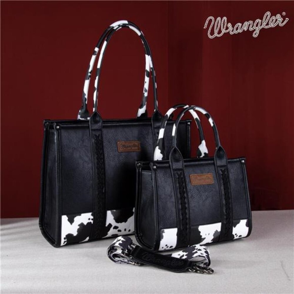 COPY - Western Cow Print Tote Bag: Designer Top Handle Purse for Women - Picture 7 of 7